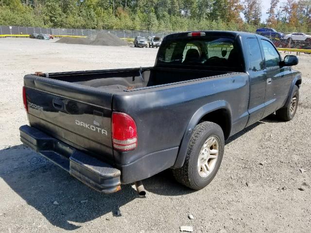 1D7GL32K24S711754 - 2004 DODGE DAKOTA SPO BLACK photo 4