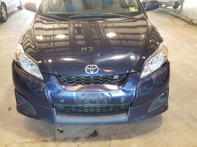 2T1KE40E39C011994 - 2009 TOYOTA COROLLA MA BLUE photo 7