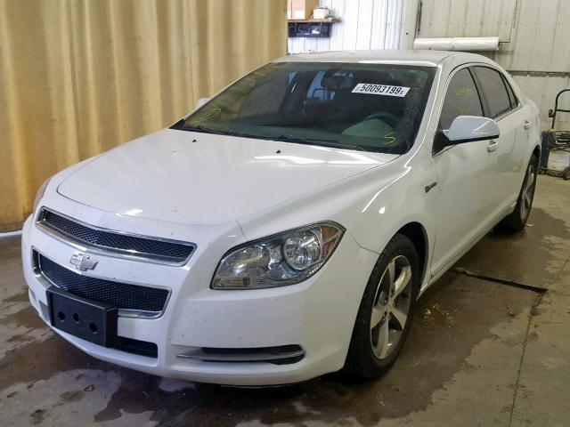 1G1ZF57559F226249 - 2009 CHEVROLET MALIBU HYB WHITE photo 2