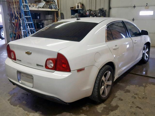 1G1ZF57559F226249 - 2009 CHEVROLET MALIBU HYB WHITE photo 4