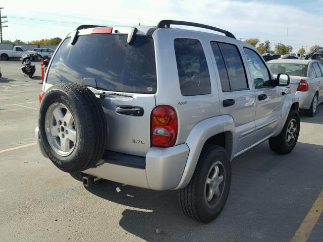 1J4GL58K62W131050 - 2002 JEEP LIBERTY LI SILVER photo 4