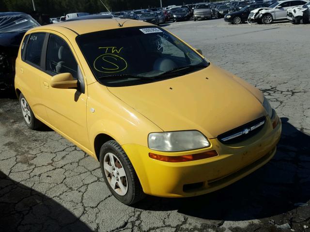 KL1TD62635B447382 - 2005 CHEVROLET AVEO BASE Sarı foto 1
