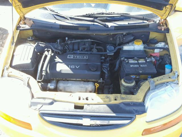 KL1TD62635B447382 - 2005 CHEVROLET AVEO BASE Sarı foto 7