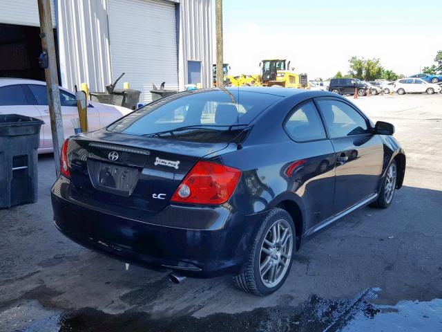 JTKDE177050030885 - 2005 TOYOTA SCION TC შავი ფოტო 4
