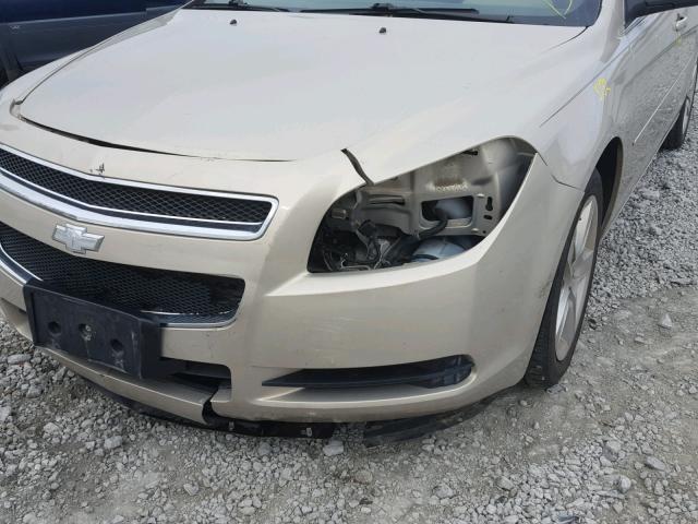 1G1ZB5EB4AF204722 - 2010 CHEVROLET MALIBU LS 棕色 照片 9