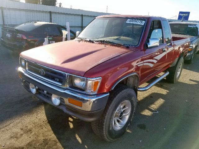 JT4VN13G3N5084136 - 1992 TOYOTA PICKUP 1/2 RED photo 2