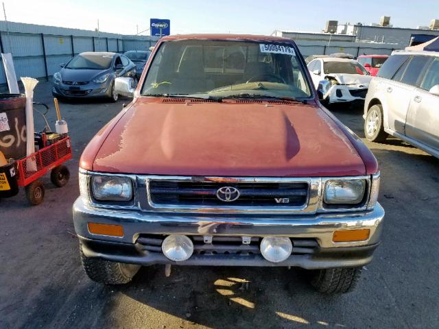 JT4VN13G3N5084136 - 1992 TOYOTA PICKUP 1/2 RED photo 9