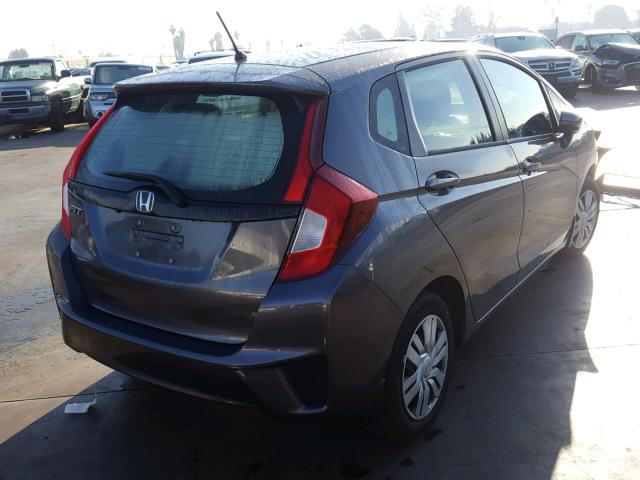 3HGGK5H55HM710513 - 2017 HONDA FIT LX GRAY photo 4