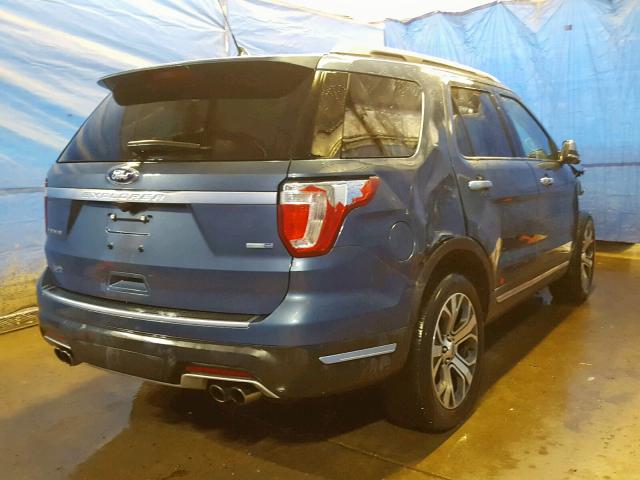 1FM5K8HT1KGA45547 - 2019 FORD EXPLORER P BLUE photo 4