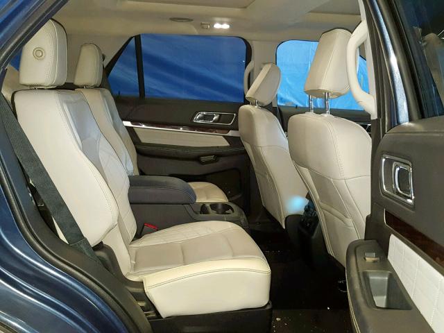 1FM5K8HT1KGA45547 - 2019 FORD EXPLORER P BLUE photo 6