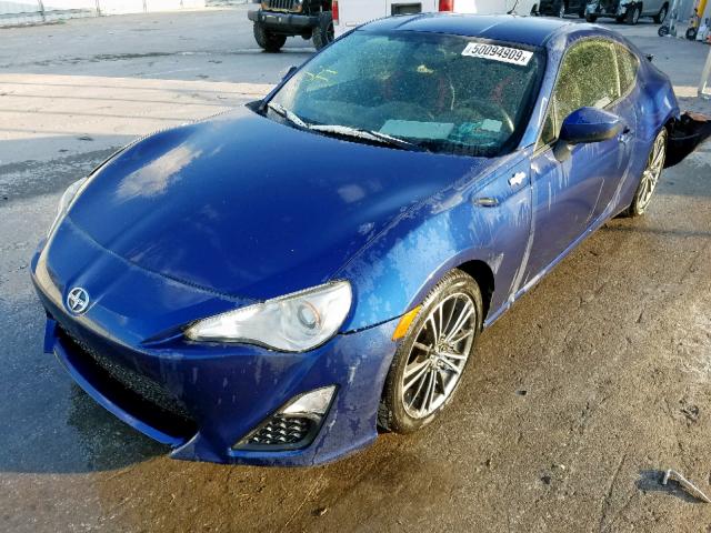 JF1ZNAA19D1717640 - 2013 TOYOTA SCION FR-S BLUE photo 2