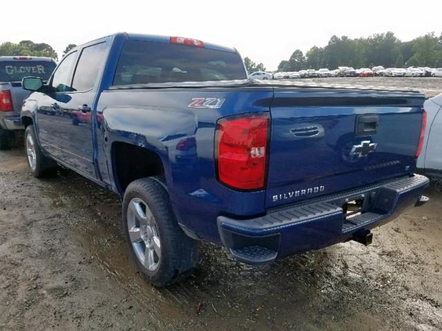 3GCUKREC2HG415282 - 2017 CHEVROLET SILVERADO BLUE photo 3