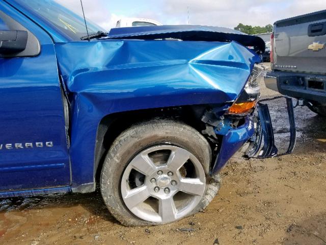 3GCUKREC2HG415282 - 2017 CHEVROLET SILVERADO BLUE photo 9