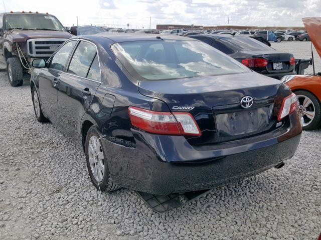 4T1BB46K69U096611 - 2009 TOYOTA CAMRY HYBR BLACK photo 3