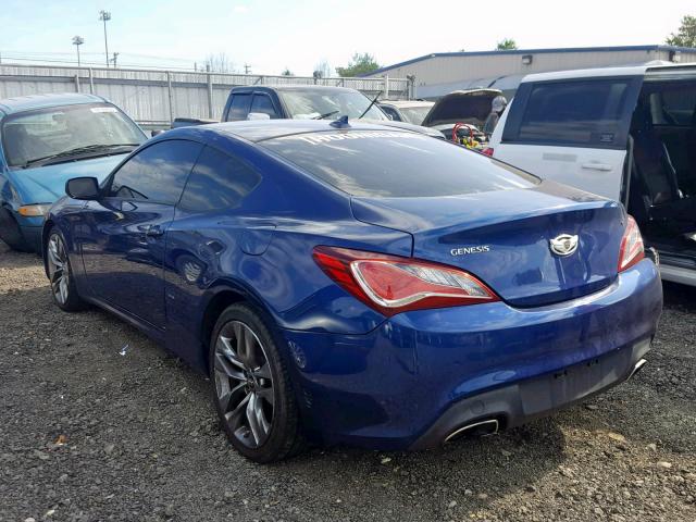 KMHHT6KD3EU114454 - 2014 HYUNDAI GENESIS CO BLUE photo 3