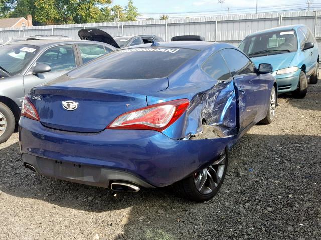 KMHHT6KD3EU114454 - 2014 HYUNDAI GENESIS CO BLUE photo 4