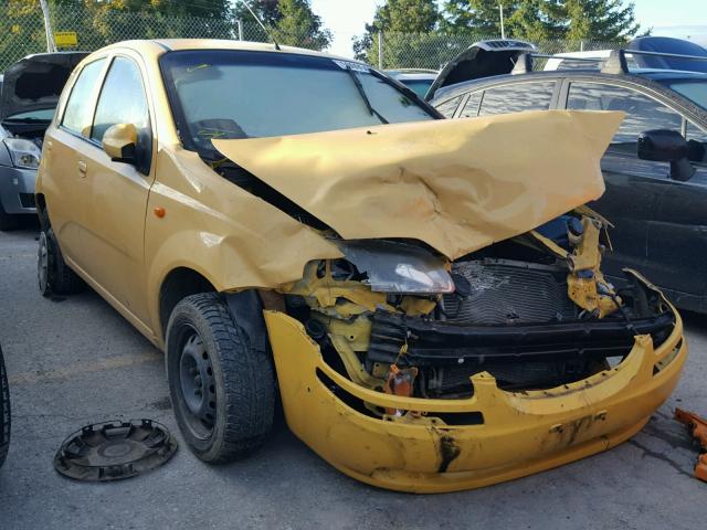 KL1TJ62654B149875 - 2004 CHEVROLET AVEO LS YELLOW photo 1