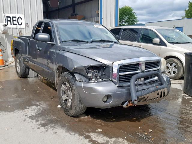 1D7HW42K16S716741 - 2006 DODGE DAKOTA SLT GRAY photo 1