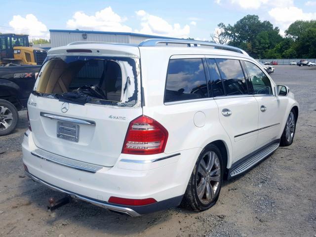 4JGBF7BE5AA569636 - 2010 MERCEDES-BENZ GL 450 4MA WHITE photo 4