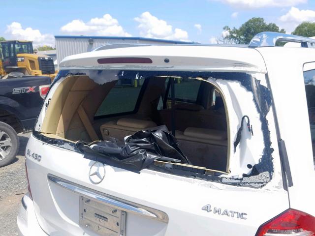 4JGBF7BE5AA569636 - 2010 MERCEDES-BENZ GL 450 4MA WHITE photo 9