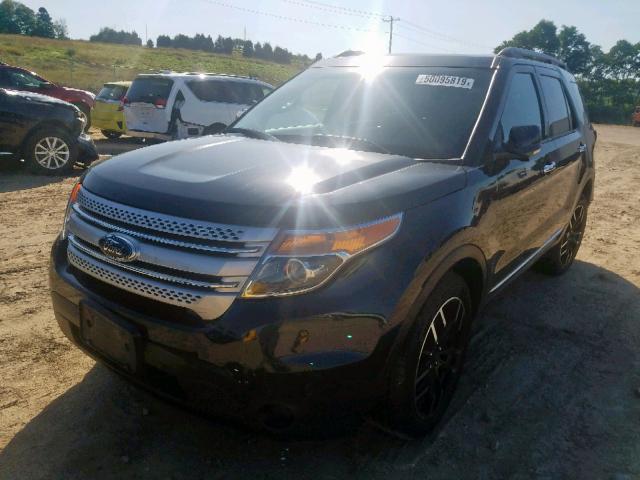 1FM5K8D86EGB50140 - 2014 FORD EXPLORER X BLACK photo 2