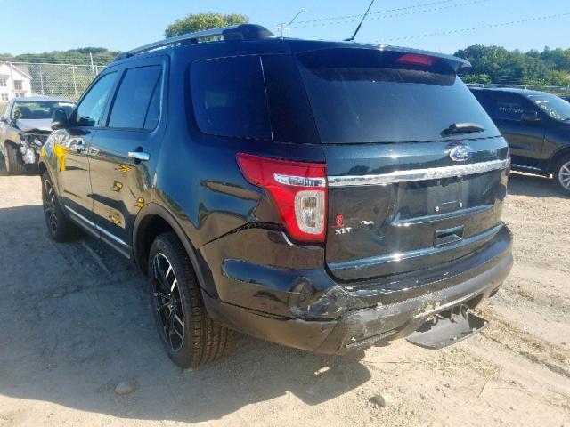 1FM5K8D86EGB50140 - 2014 FORD EXPLORER X BLACK photo 3