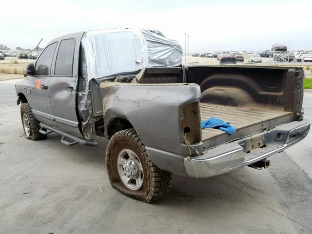 1D7KS28AX7J590021 - 2007 DODGE RAM 2500 S GRAY photo 3