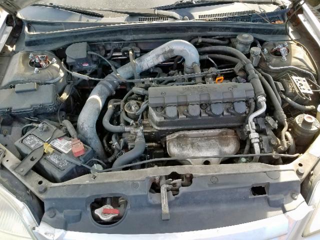 2HGES25741H567487 - 2001 HONDA CIVIC EX SILVER photo 7