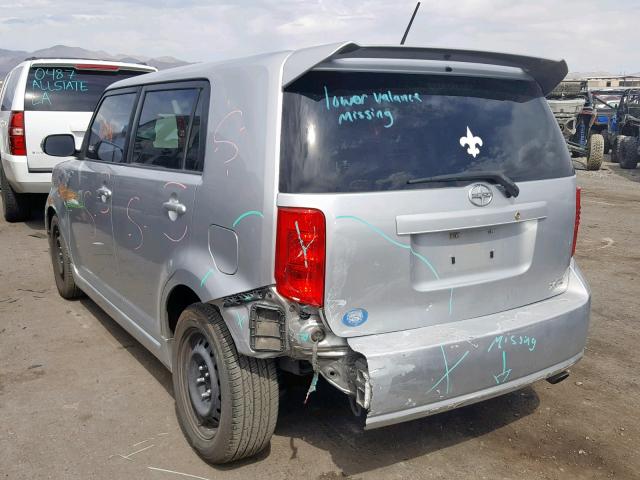 JTLKE50E281050721 - 2008 TOYOTA SCION XB ვერცხლისფერი ფოტო 3