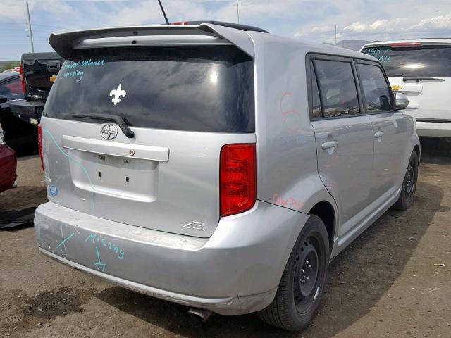 JTLKE50E281050721 - 2008 TOYOTA SCION XB ვერცხლისფერი ფოტო 4