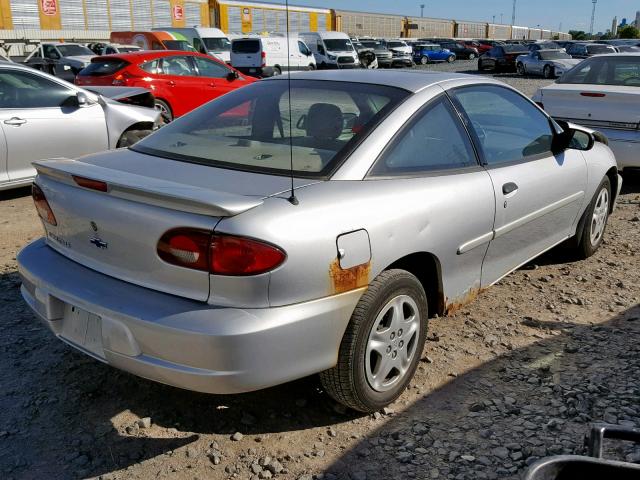 1G1JS124427135084 - 2002 CHEVROLET CAVALIER L SILVER photo 4