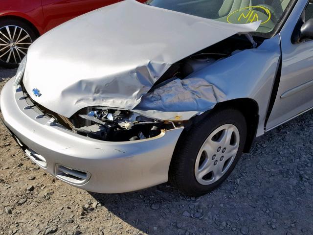 1G1JS124427135084 - 2002 CHEVROLET CAVALIER L SILVER photo 9