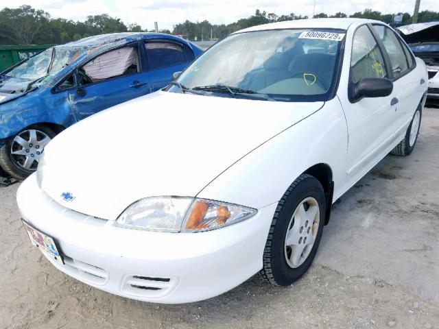 1G1JC524927189534 - 2002 CHEVROLET CAVALIER B WHITE photo 2