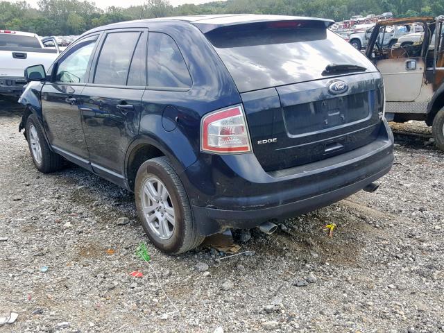 2FMDK48CX8BA84027 - 2008 FORD EDGE SEL BLACK photo 3