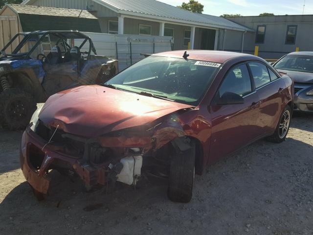 1G2ZH57N594172789 - 2009 PONTIAC G6 GT RED photo 2