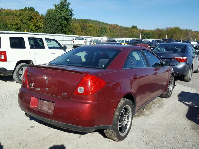 1G2ZH57N594172789 - 2009 PONTIAC G6 GT RED photo 4