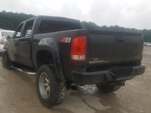 3GTEK13M57G538428 - 2007 GMC NEW SIERRA BLACK photo 3