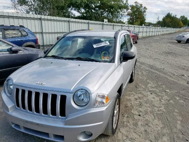 1J4NF4FB9AD649420 - 2010 JEEP COMPASS SP SILVER photo 2