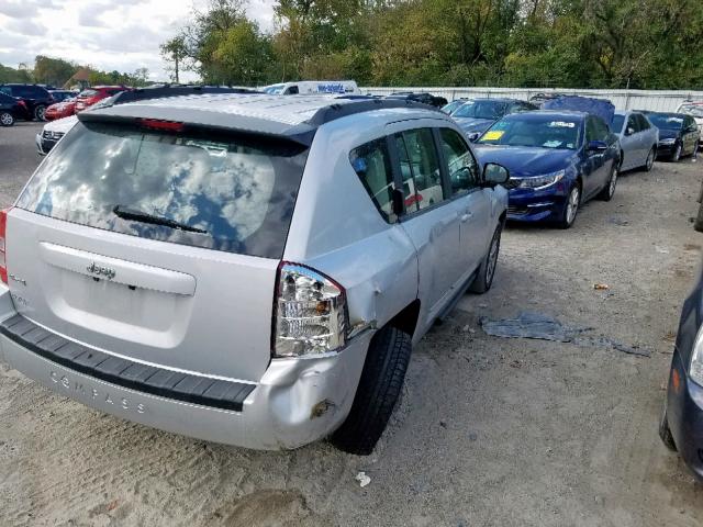 1J4NF4FB9AD649420 - 2010 JEEP COMPASS SP SILVER photo 4