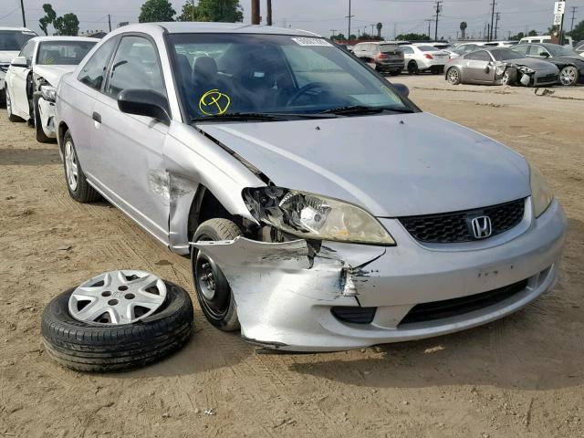 1HGEM22145L046661 - 2005 HONDA CIVIC DX V SILVER photo 1