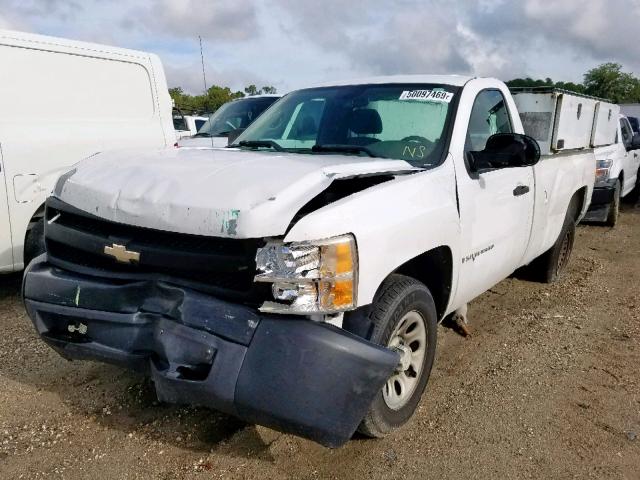 1GCEC14C87Z607468 - 2007 CHEVROLET SILVERADO WHITE photo 2