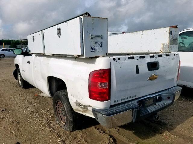 1GCEC14C87Z607468 - 2007 CHEVROLET SILVERADO WHITE photo 3