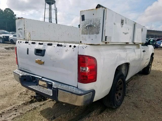 1GCEC14C87Z607468 - 2007 CHEVROLET SILVERADO WHITE photo 4