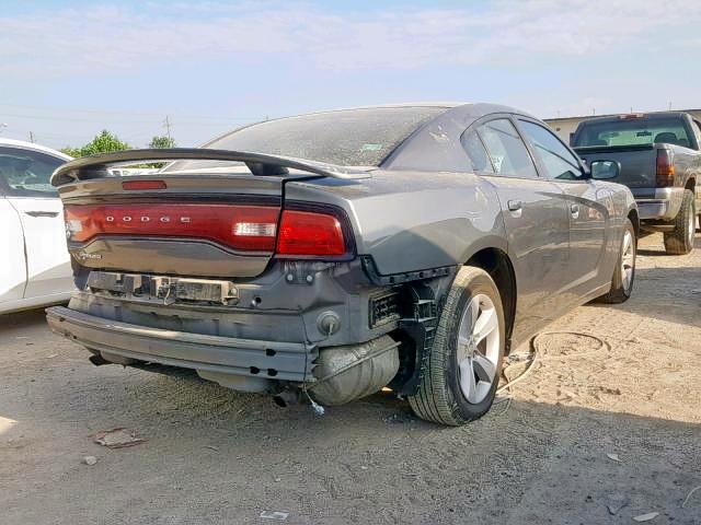 2C3CDXBG0CH286666 - 2012 DODGE CHARGER SE GRAY photo 4