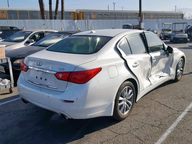 JN1EV7AP8GM300547 - 2016 INFINITI Q50 PREMIU WHITE photo 4