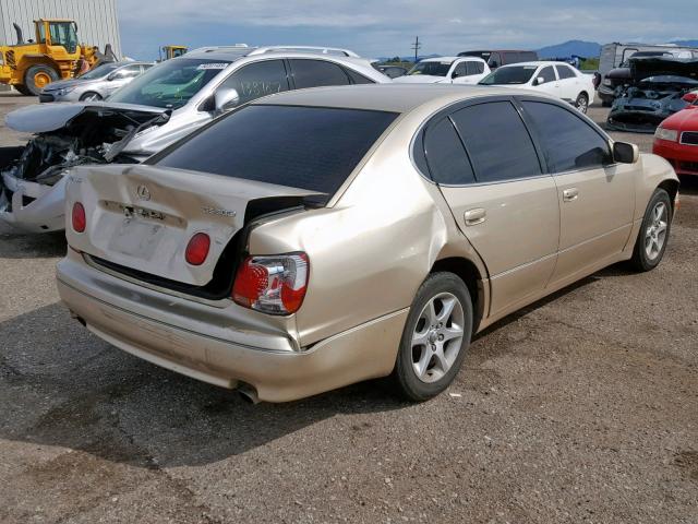 JT8BD69SX40201350 - 2004 LEXUS GS 300 GOLD photo 4