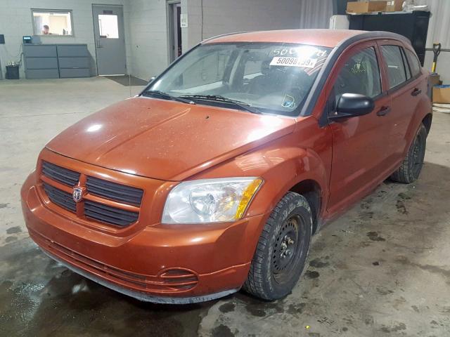 1B3HB28B97D137313 - 2007 DODGE CALIBER ORANGE photo 2