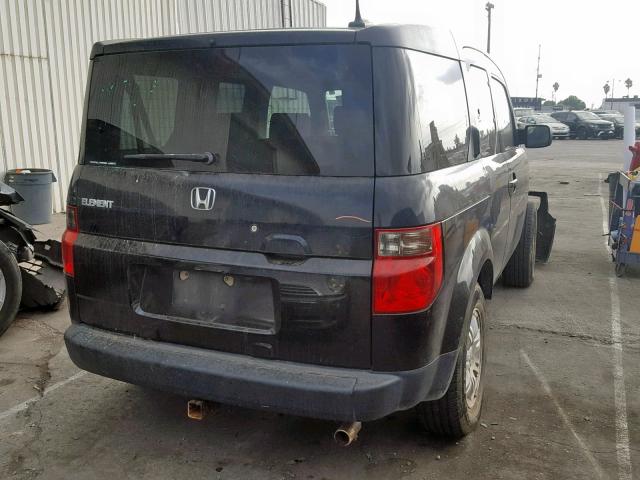 5J6YH27707L000206 - 2007 HONDA ELEMENT EX BLACK photo 4