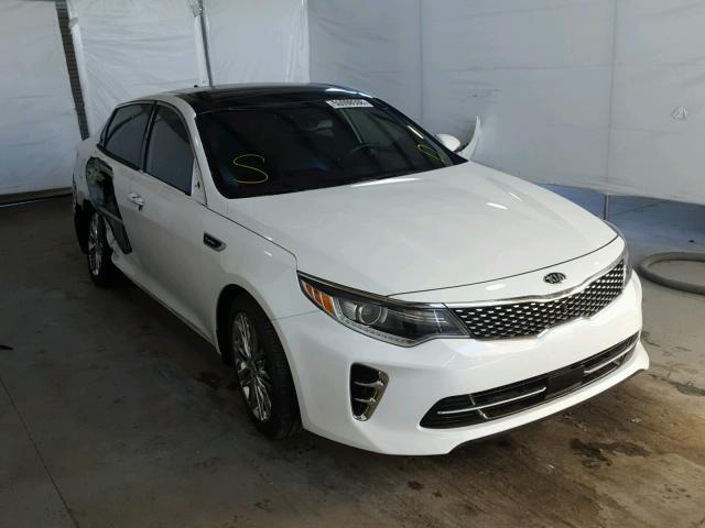 5XXGV4L20GG078663 - 2016 KIA OPTIMA SXL WHITE photo 1