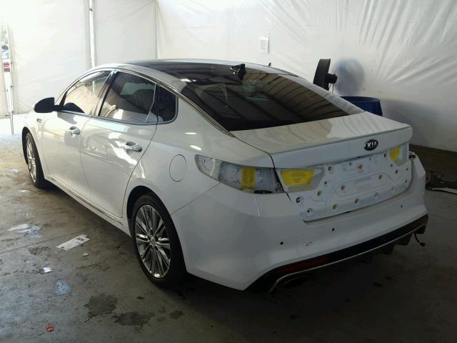 5XXGV4L20GG078663 - 2016 KIA OPTIMA SXL WHITE photo 3